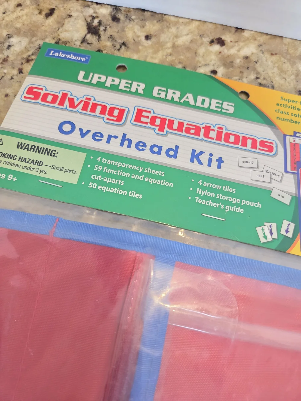 Lakeshore Solving Equations Overhead Kit Algebra Educational Math JJ784 Ages 9+